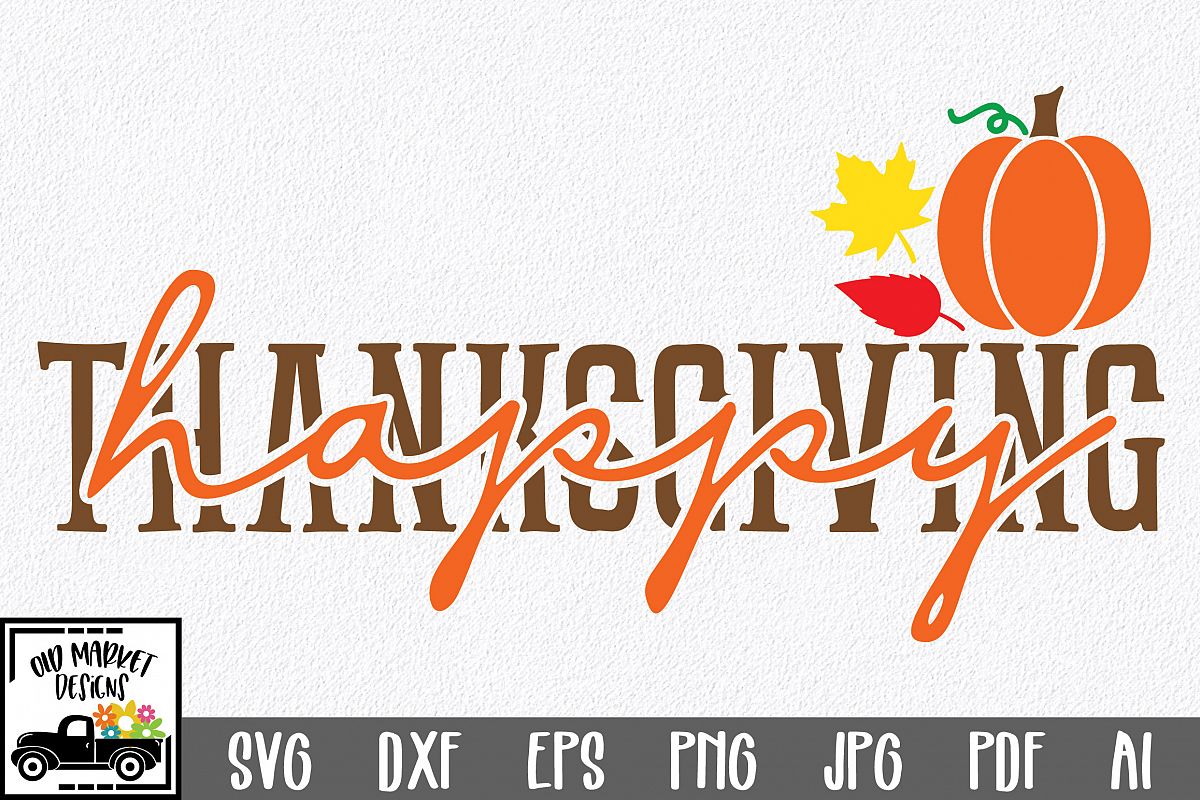 Happy Thanksgiving SVG Cut File example image 1