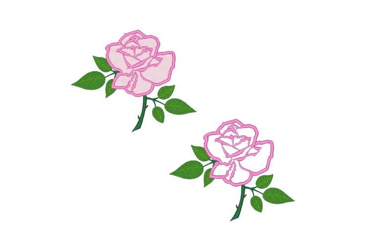 Rose Machine Embroidery Designs Set of 3 example image 1