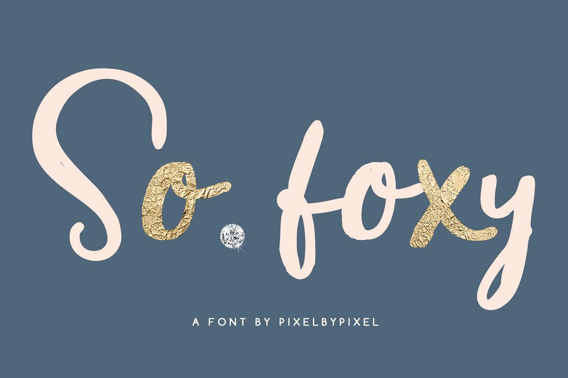 So Foxy Script Font example image 1