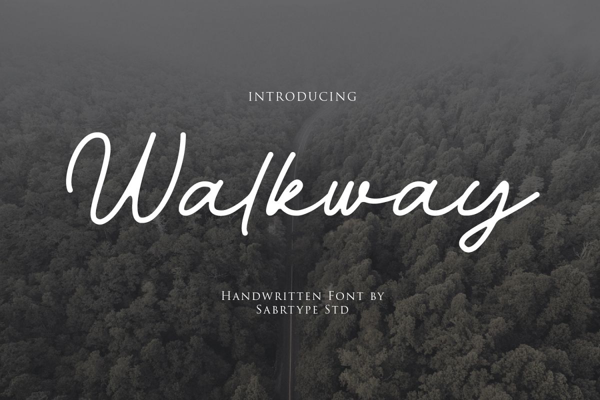 Walkway Font Bonus Vector example image 1