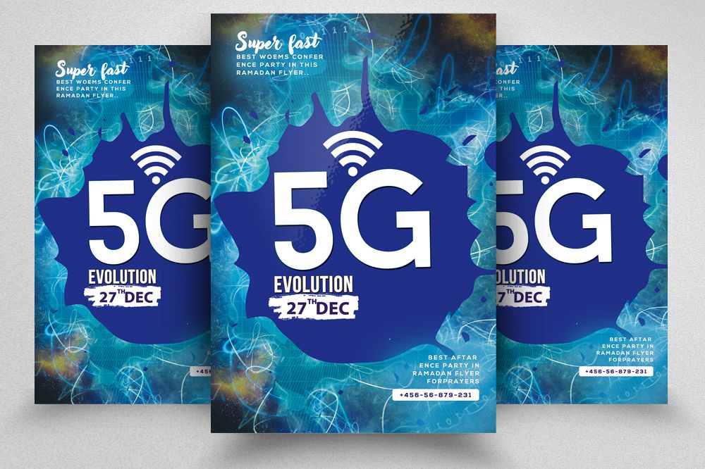 5G Is Coming Flyer Template example image 1