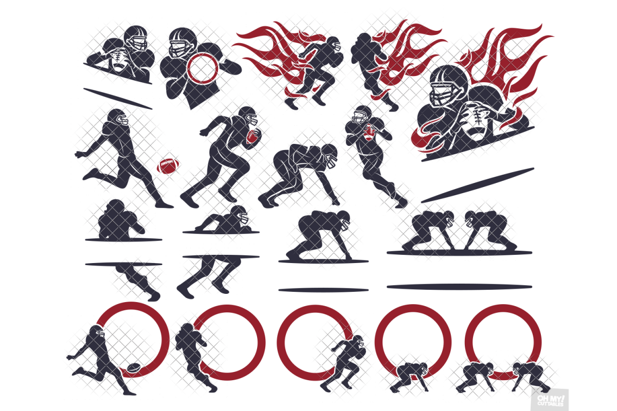 Football Player Svg Designs