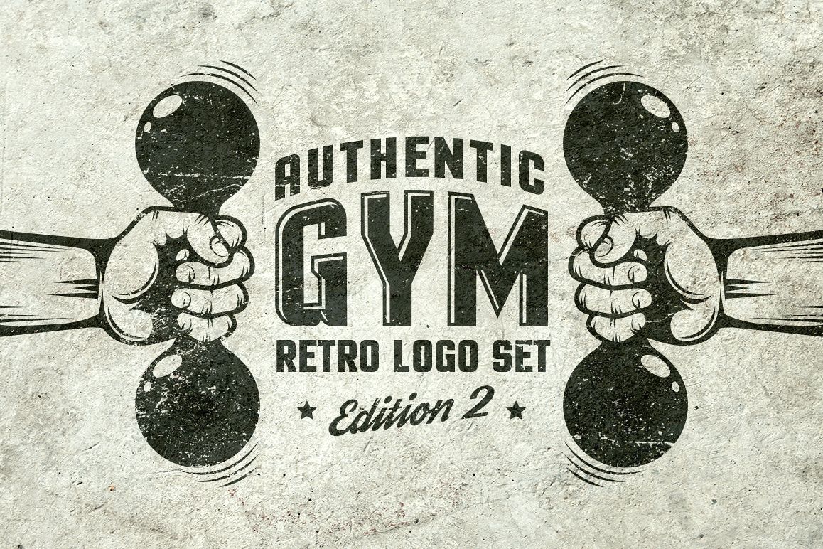 Gym Retro Logo 2 example image 1
