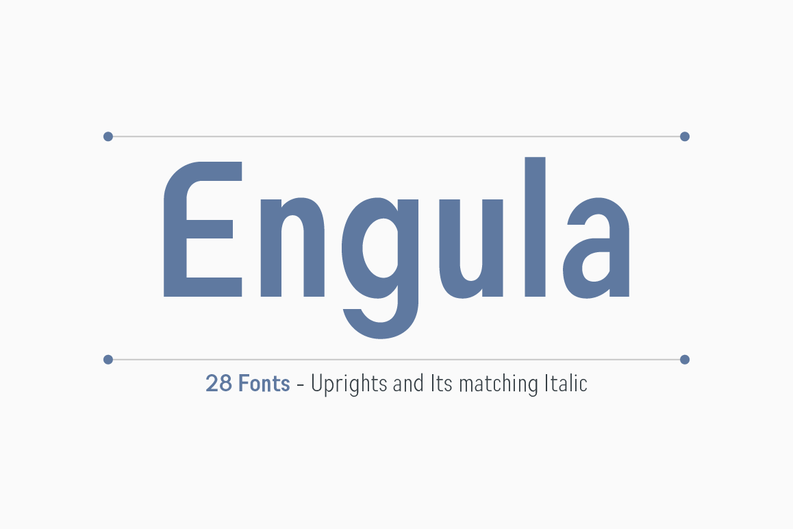 Engula sans font family example image 1