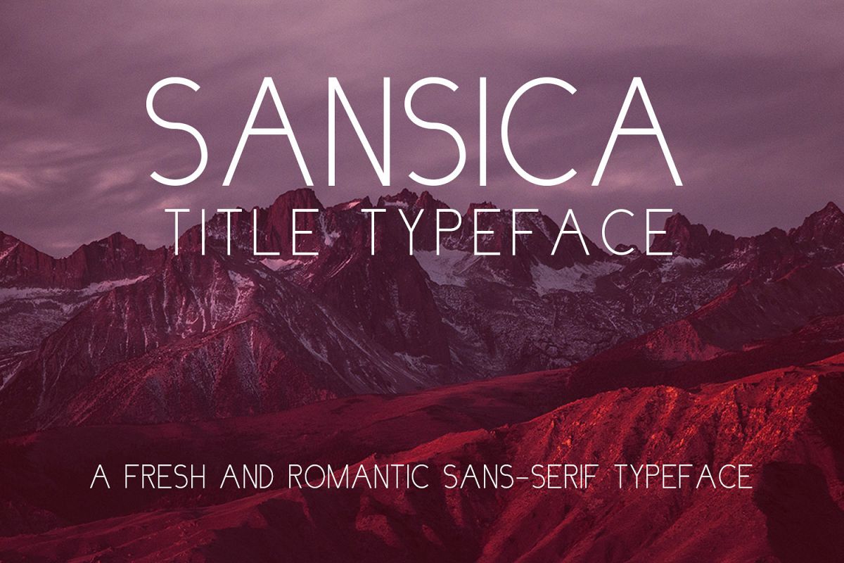 Sansica Title Font example image 1