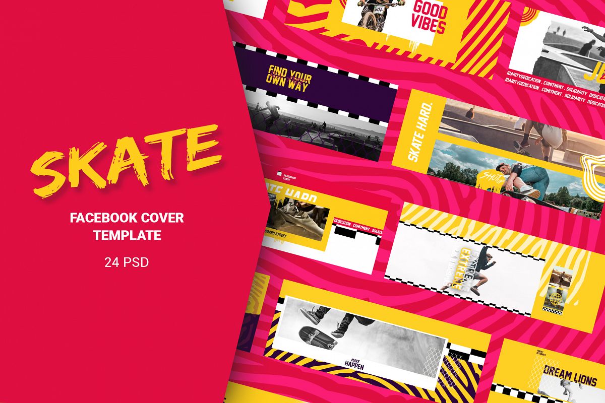 Skate Facebook Cover Templates example image 1