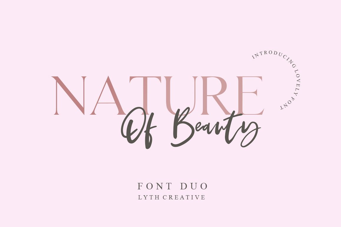 Nature of Beauty Font Duo example image 1