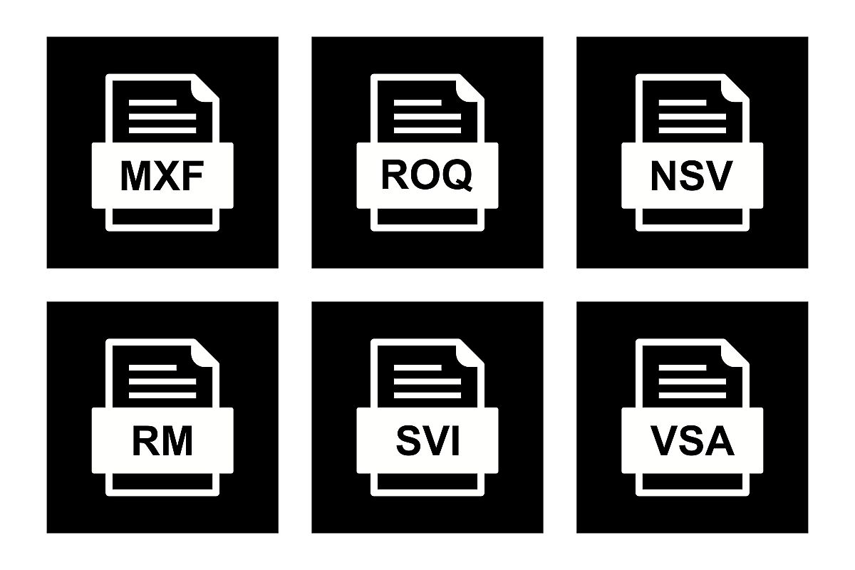 Set Of File Formats Icons example image 1