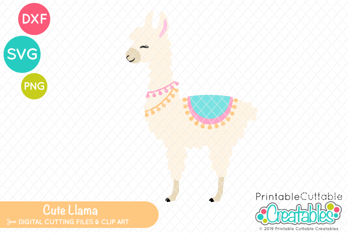 Download Cute Llama SVG (261142) | SVGs | Design Bundles
