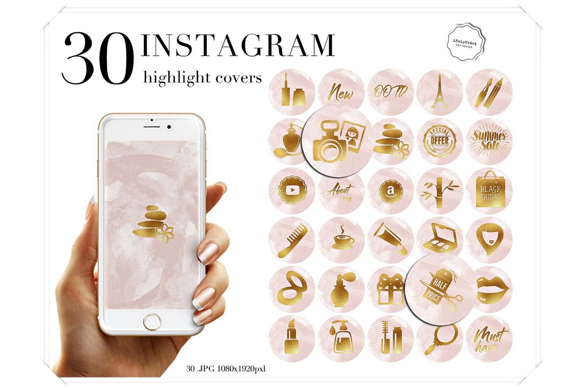 pink black highlight covers for instagram me