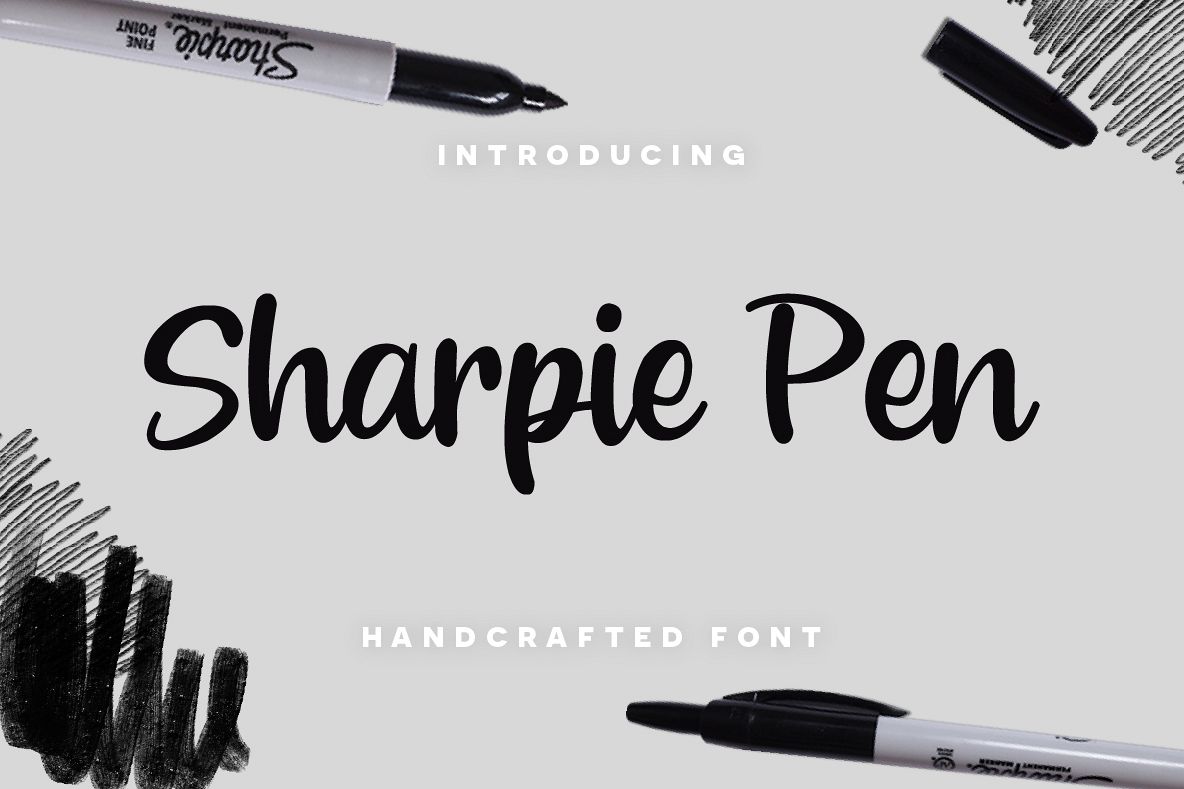 Sharpie Pen Font example image 1