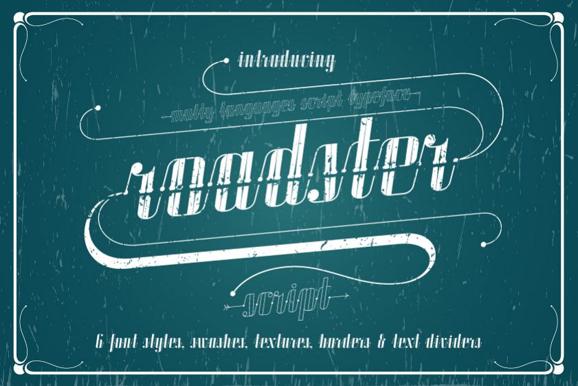 ROADSTER typeface example image 1