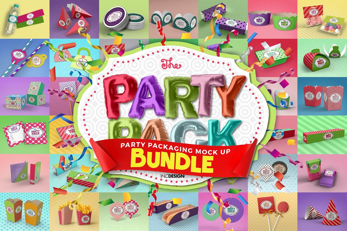 The Party Pack Mockup BUNDLE example image 1