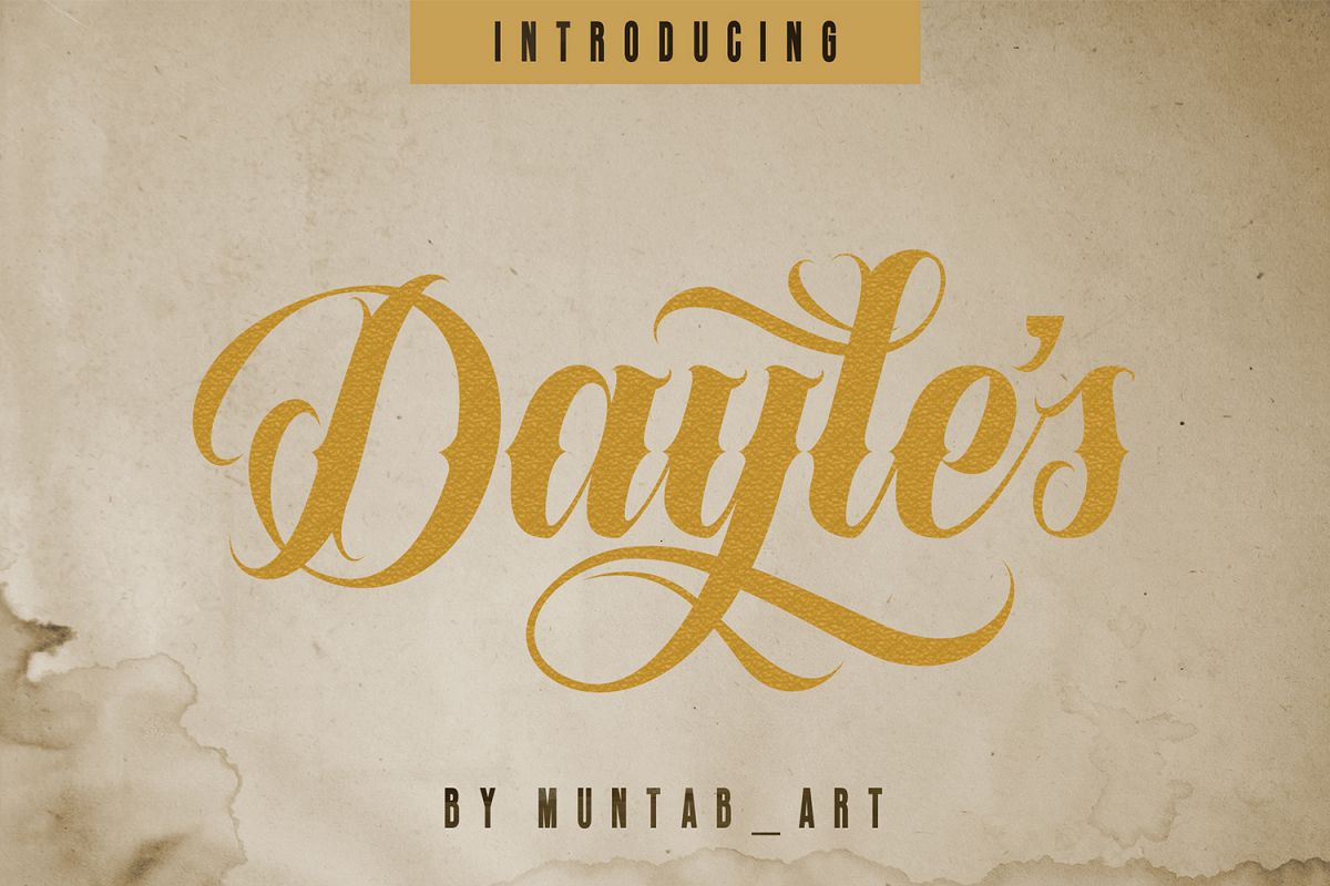 Dayles Script Fonts example image 1