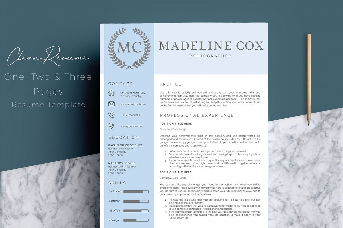 Resume Template Word 5 Pages example image 1