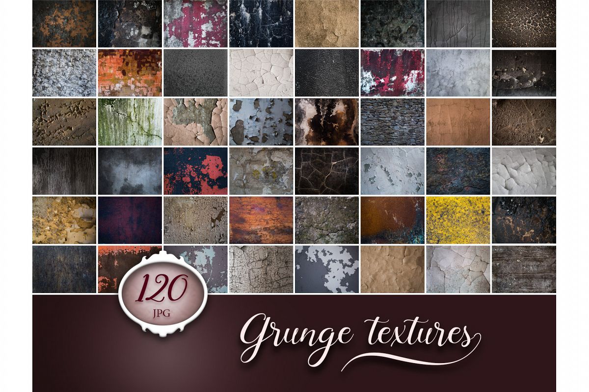 120 Grunge Cracks Photo Overlays example image 1