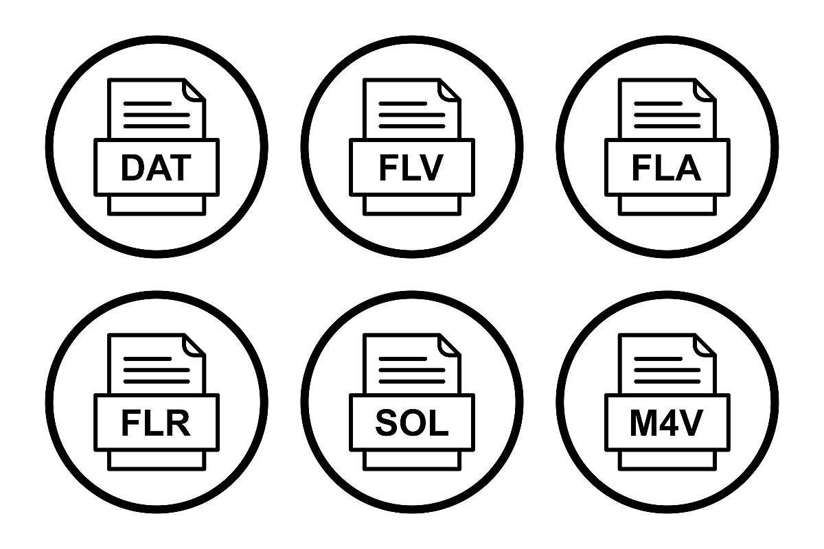 Set Of File Formats Icons example image 1