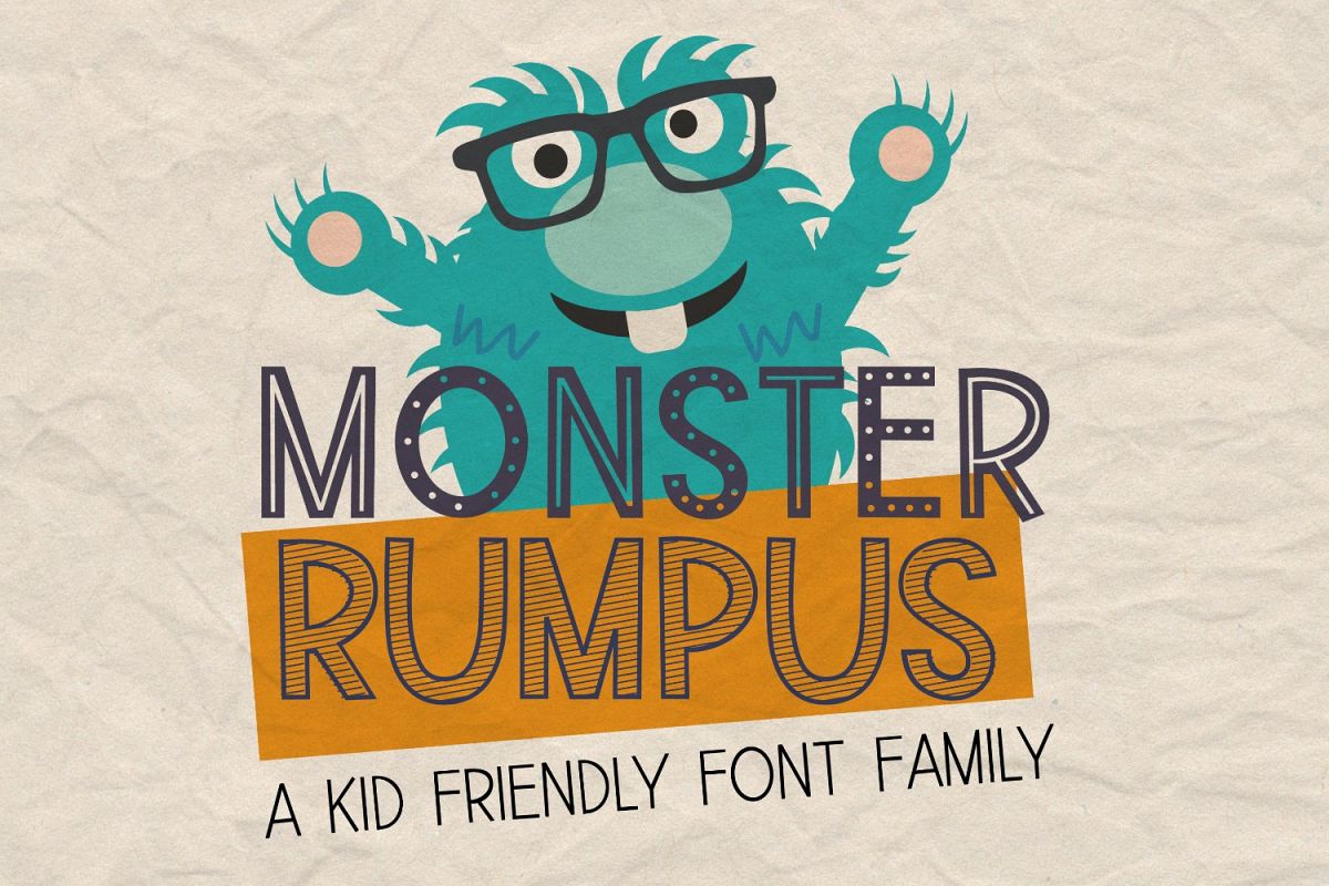 Monster Rumpus Font Family example image 1