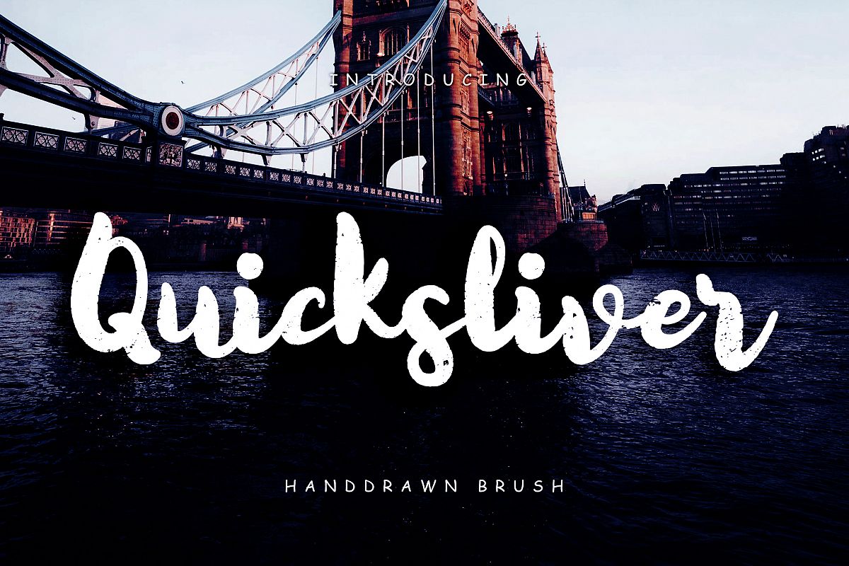 Quicksliver Handdrawn Brush example image 1