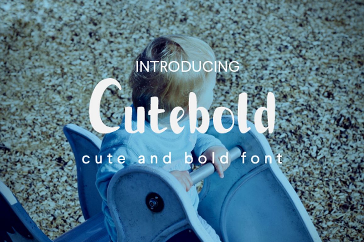 Cutebold - a display font example image 1