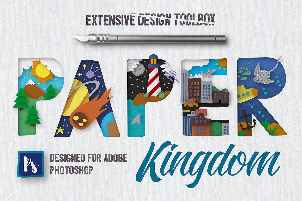 Paper Kingdom For Photoshop example image 1