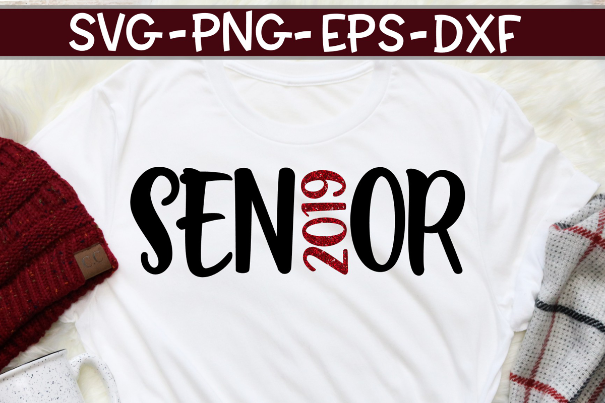 Senior 2019 - Graduate - SVG DXF EPS PNG example image 1