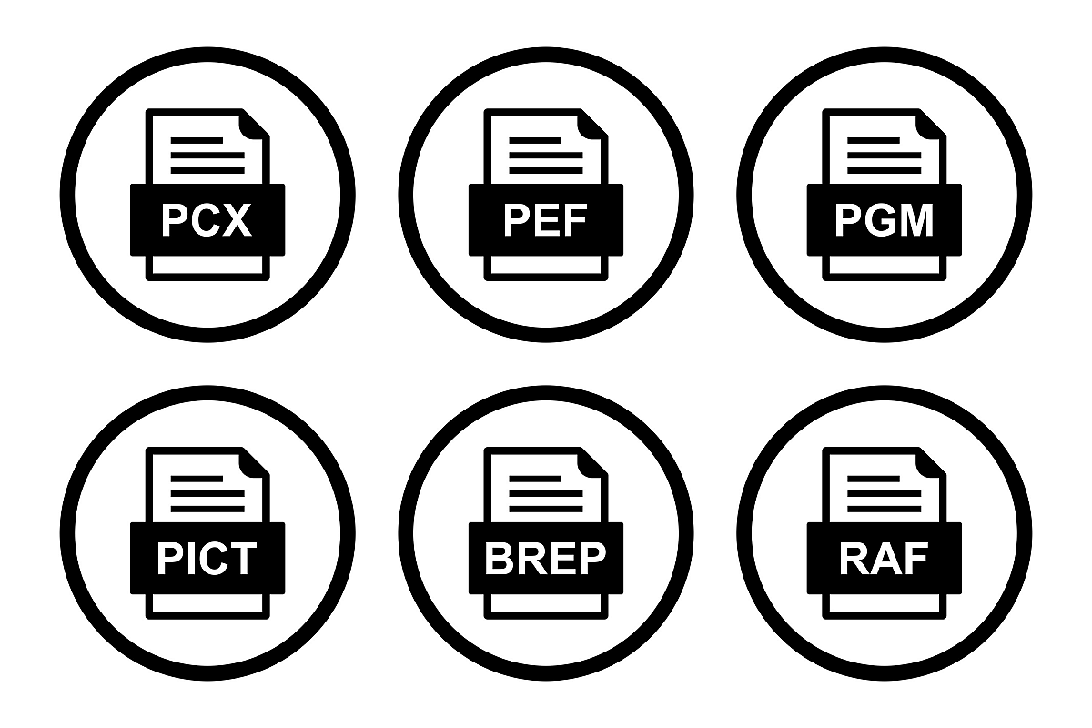 Set Of File Formats Icons example image 1