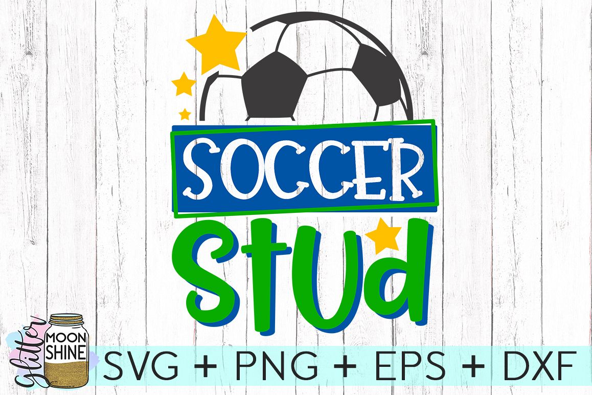 Soccer Stud SVG DXF PNG EPS Cutting Files example image 1