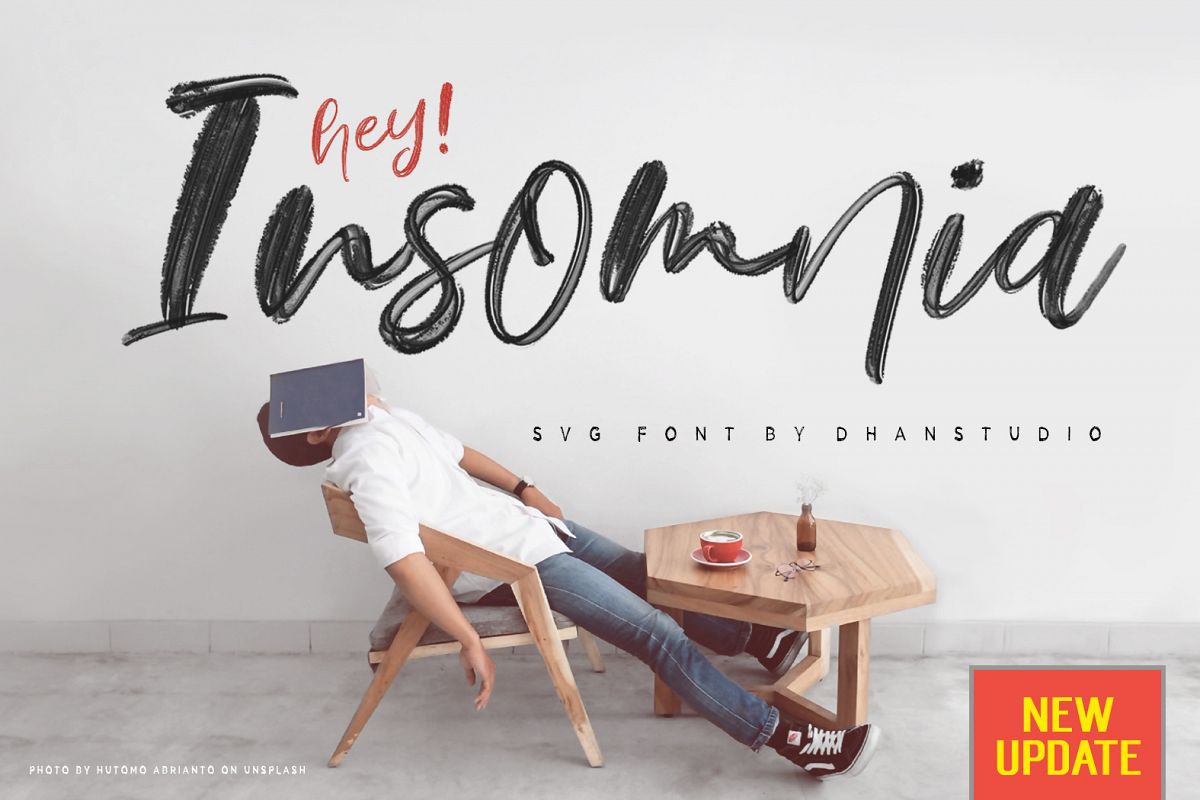Hey Insomnia SVG Font example image 1