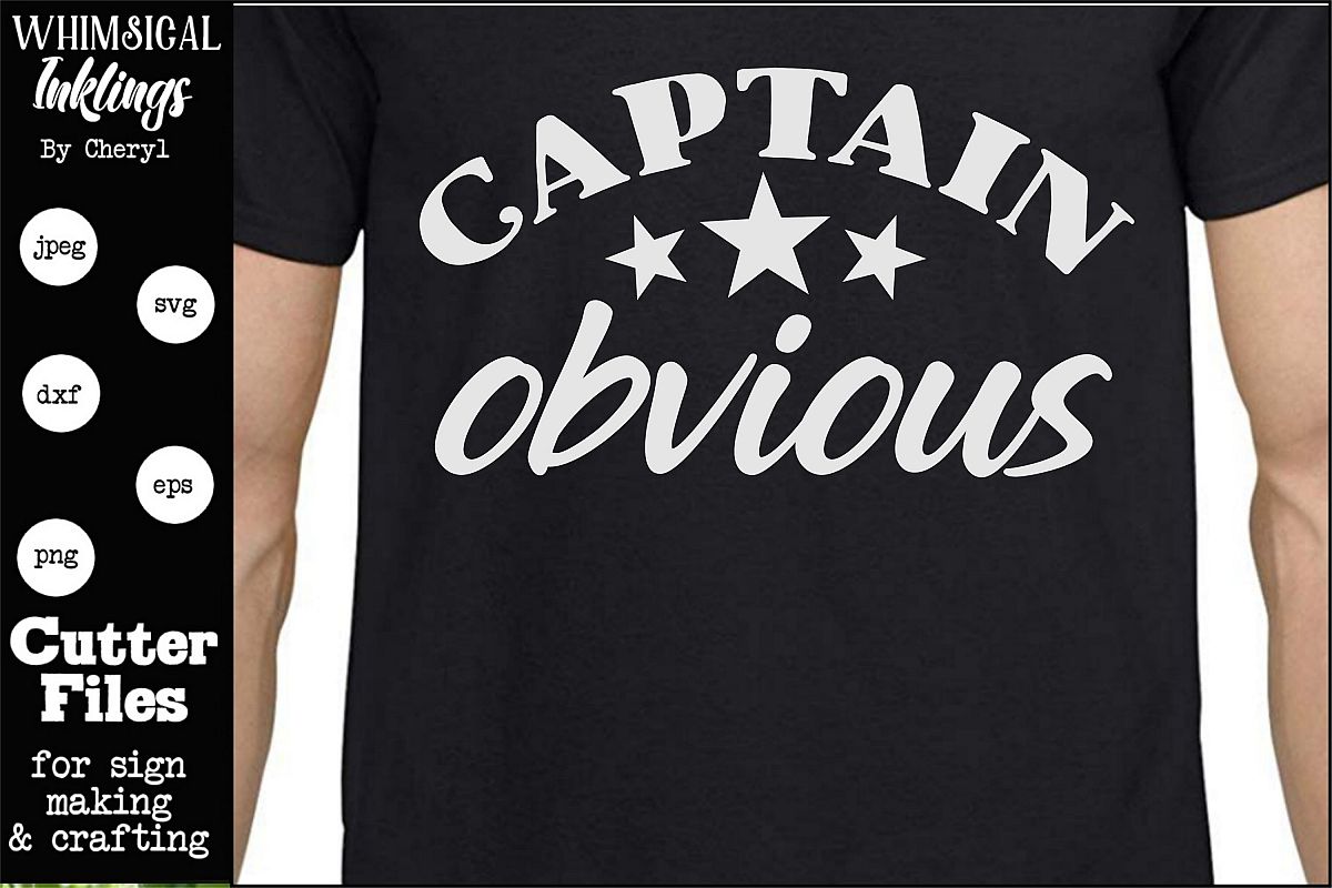 Captain Obvious SVG example image 1