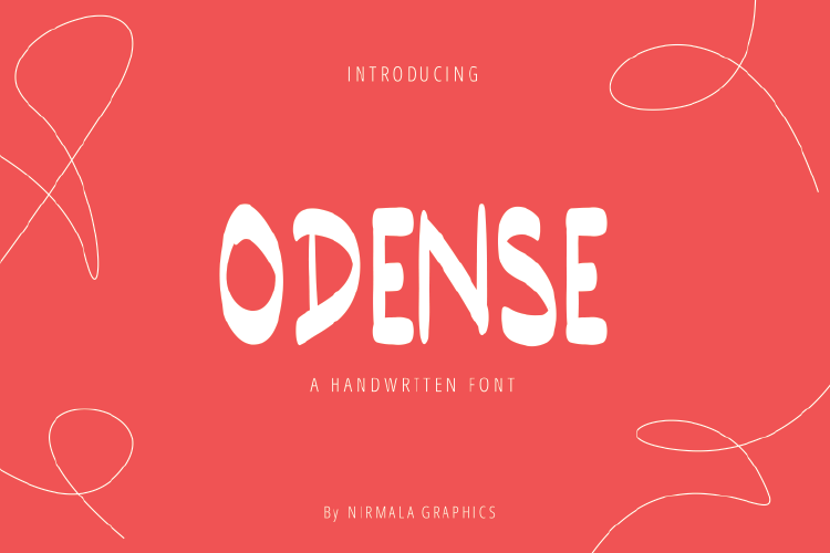 Odense Handwritten Font example image 1