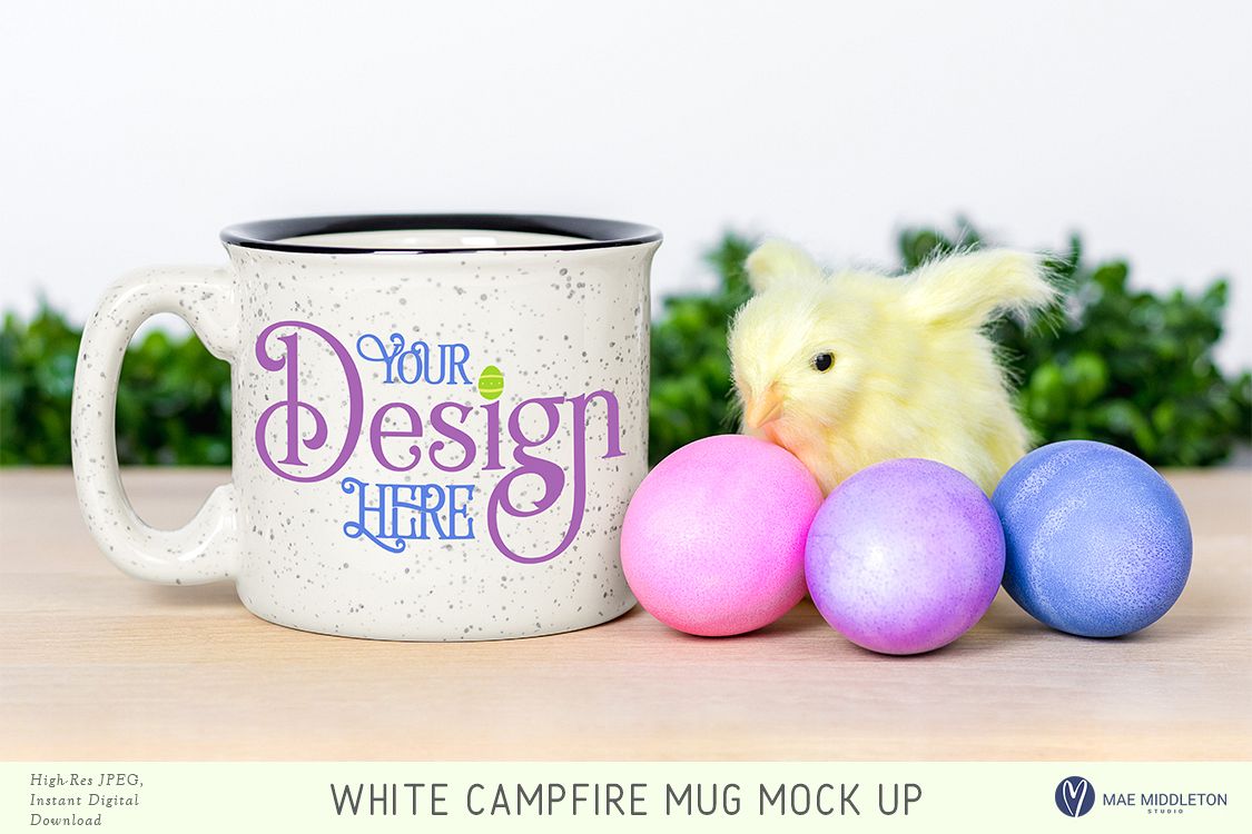 Campfire mug mock up for Easter example image 1