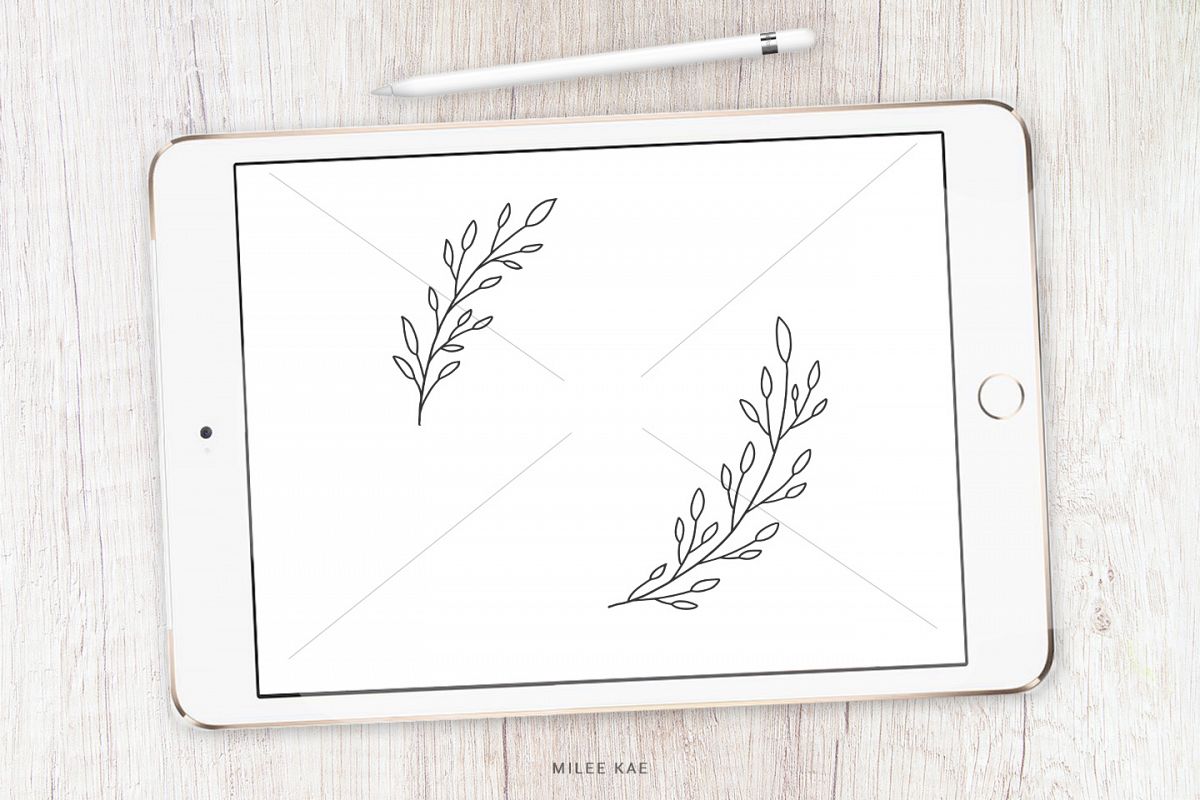 Wildflower Floral Wreath SVG, cutting file and decal example image 1