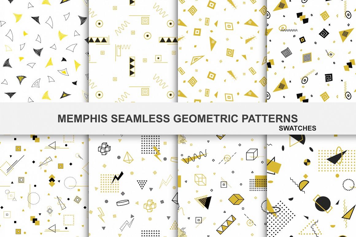 Memphis seamless swatches. example image 1