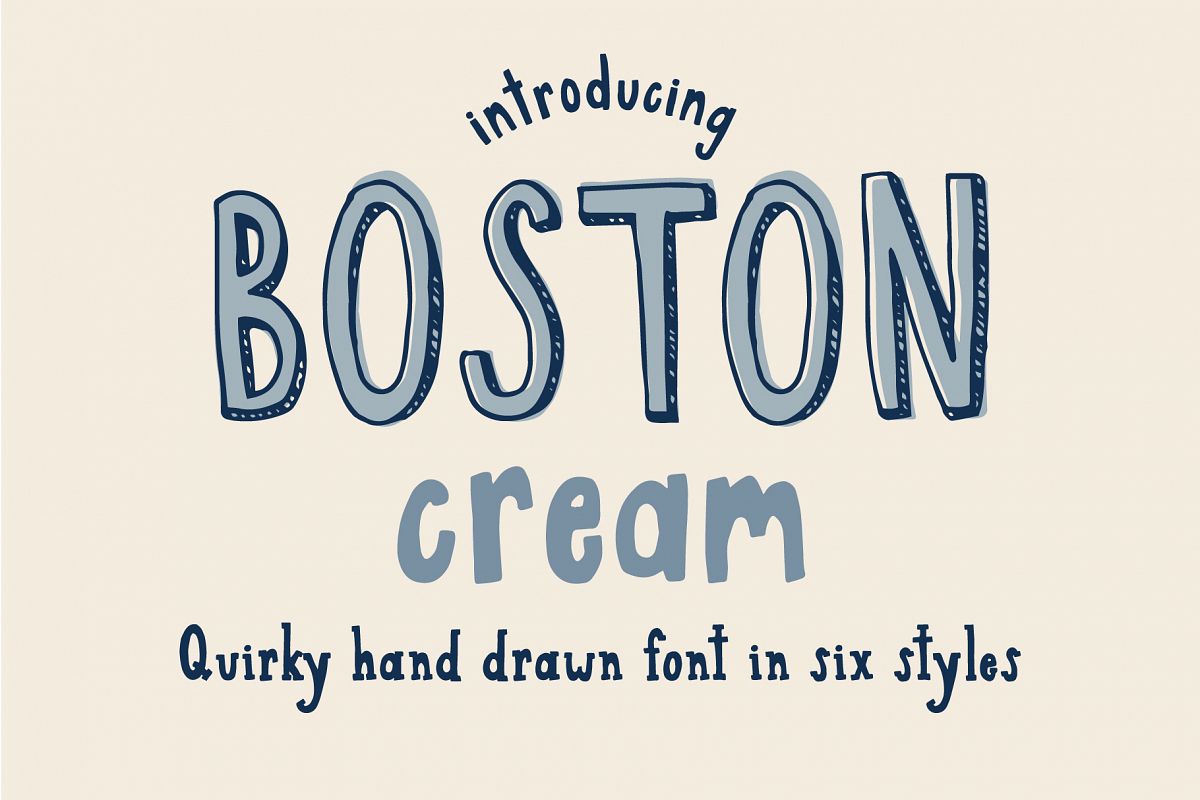 Boston Cream Font Family example image 1