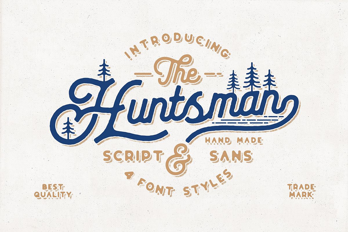 The Huntsman Script and Sans Typeface example image 1