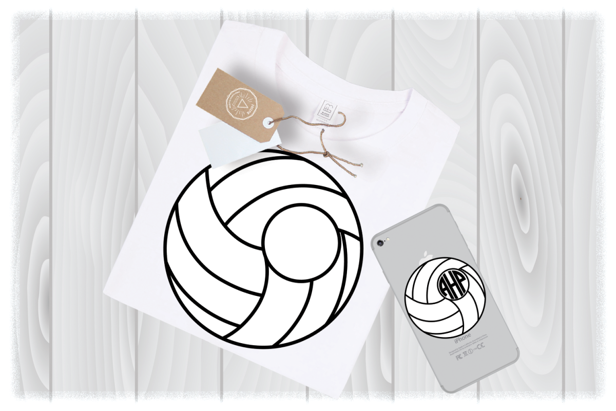 Download Volleyball Monogram SVG Files Sports Mom Frame Cut Designs ...