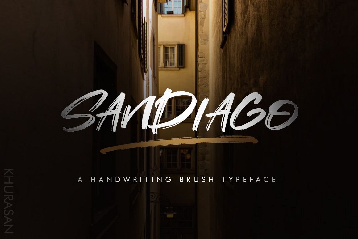 Sandiago Brush Font example image 1