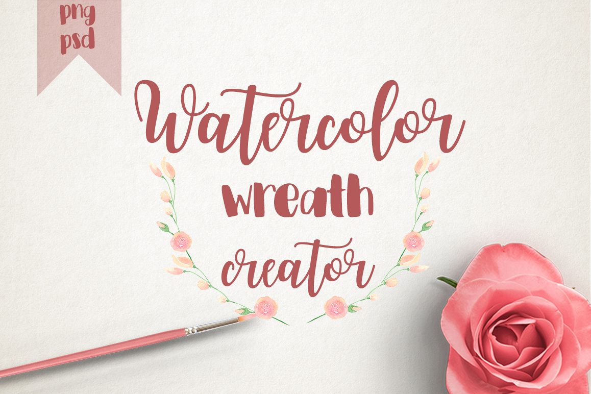 WATERCOLOR WREATH CREATOR example image 1