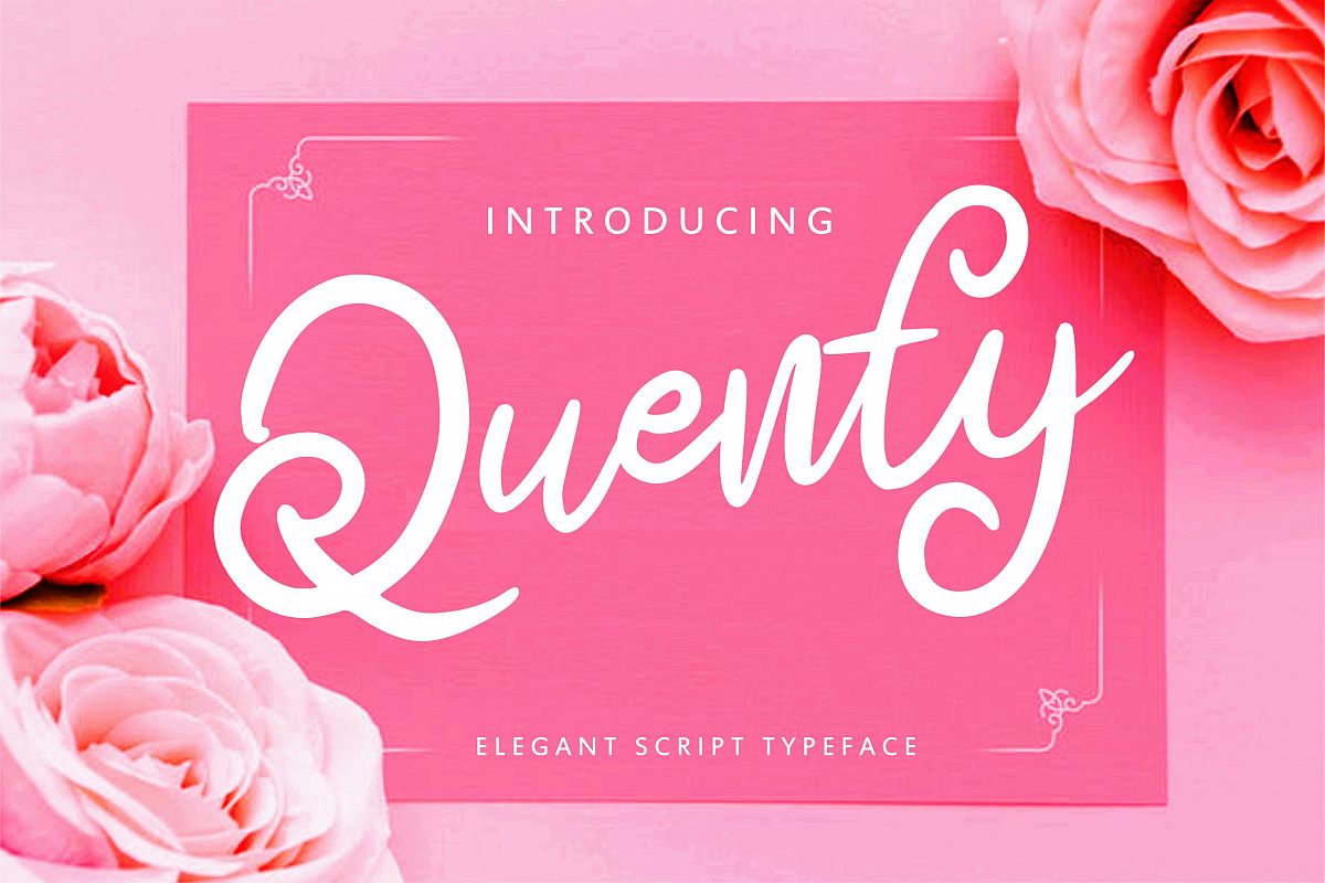 Quenty - Elegant Script Typeface example image 1