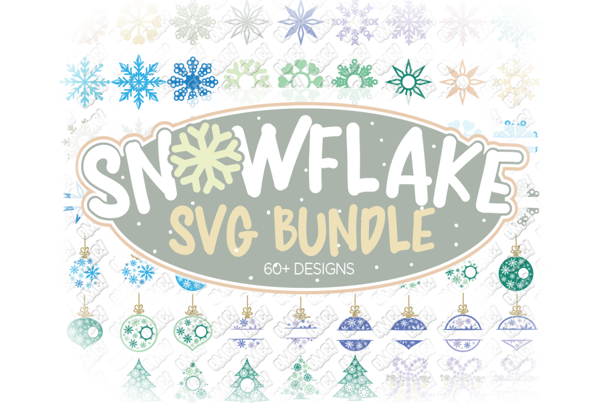 Download Snowflake SVG Bundle Monogram in SVG, DXF, PNG, EPS, JPEG (146866) | Cut Files | Design Bundles