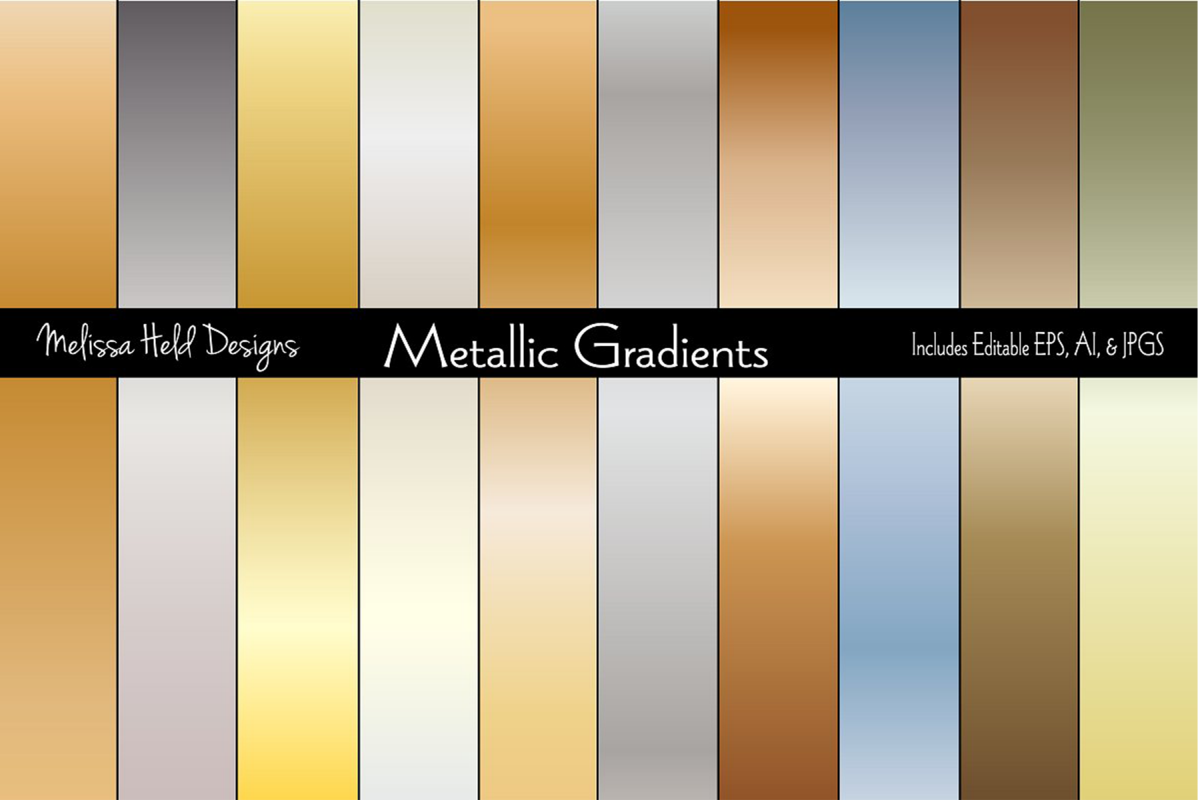 Gradient Metallic Backgrounds example image 1