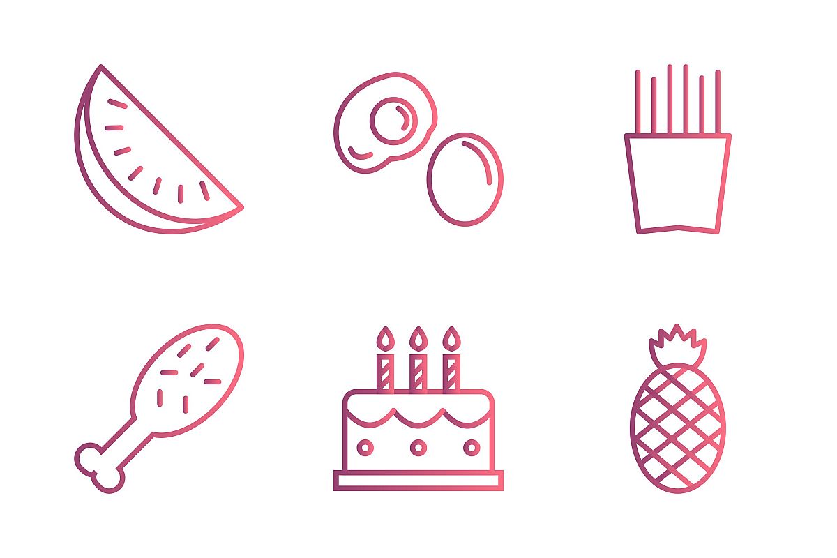 Set Of Food Icons example image 1