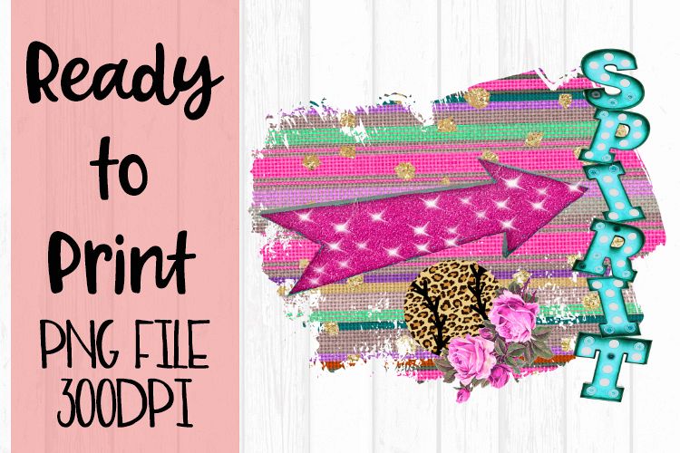 Baseball Spirit Serape Ready to Print example image 1