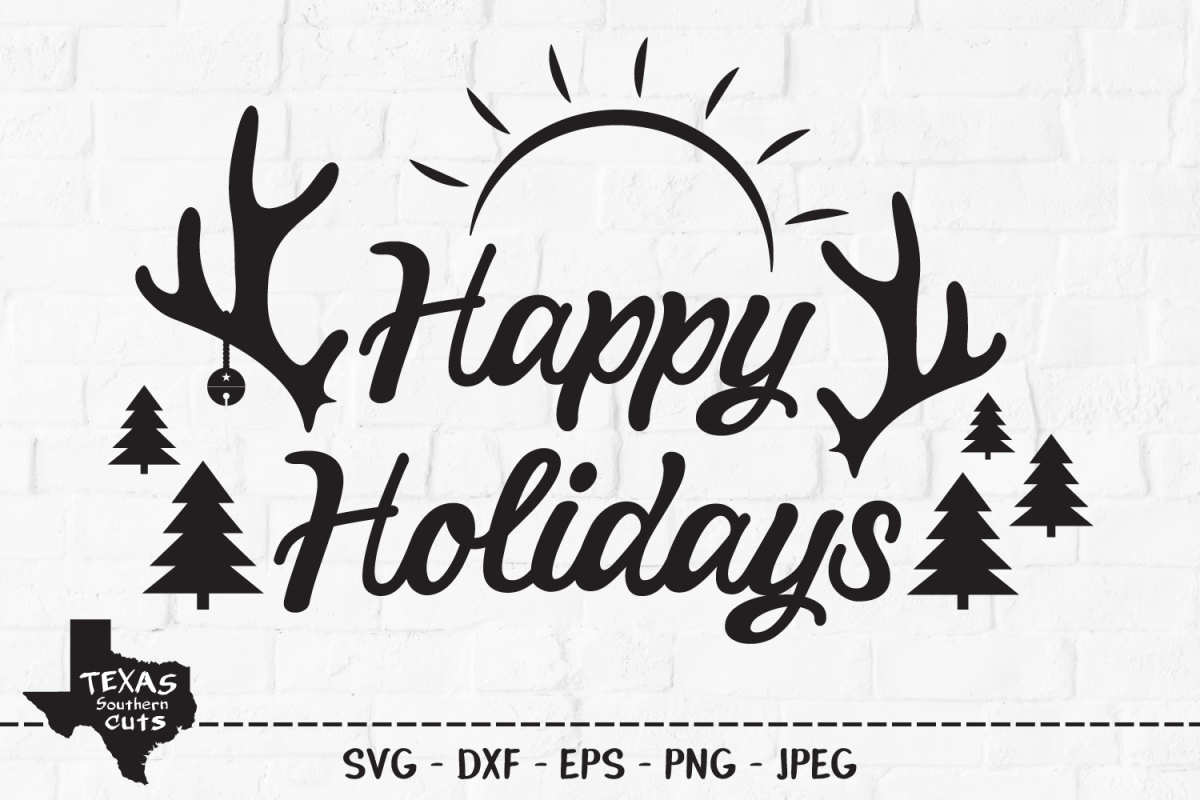 Download Happy Holidays SVG, Christmas Holiday Shirt Design