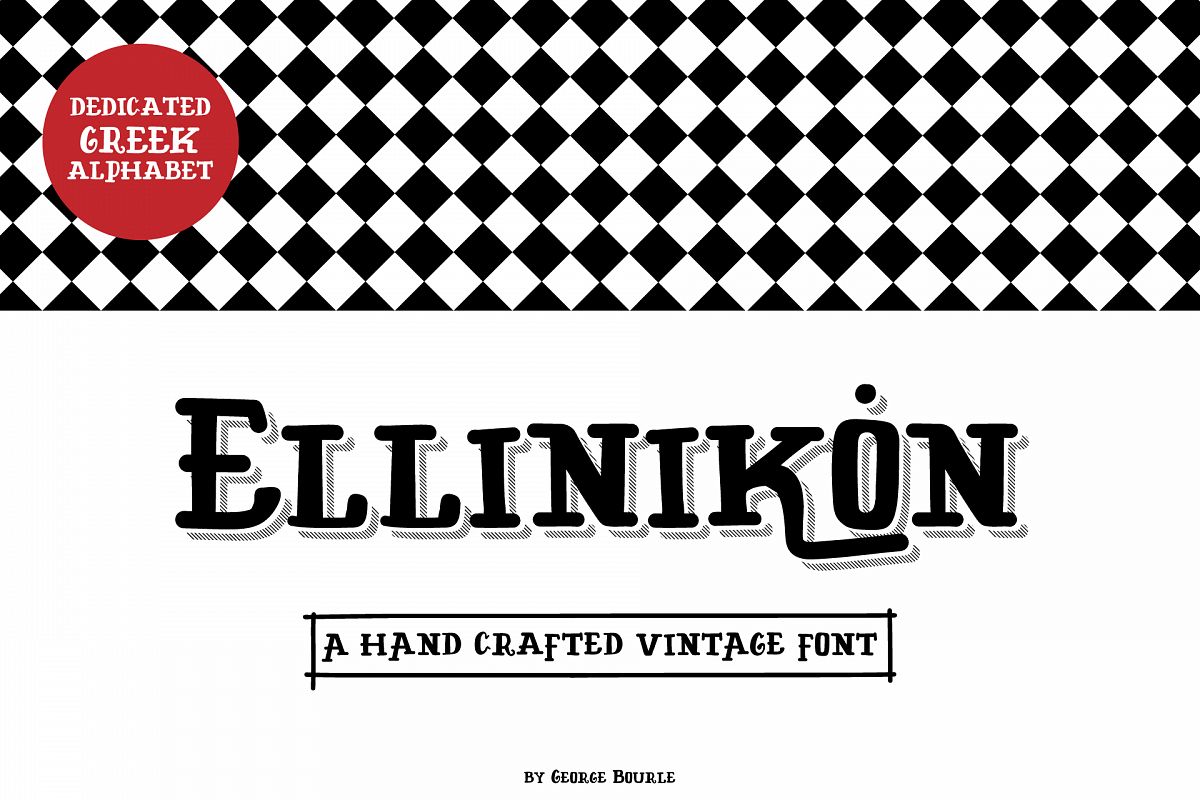 ELLINIKON HAND CRAFTED VINTAGE FONT example image 1