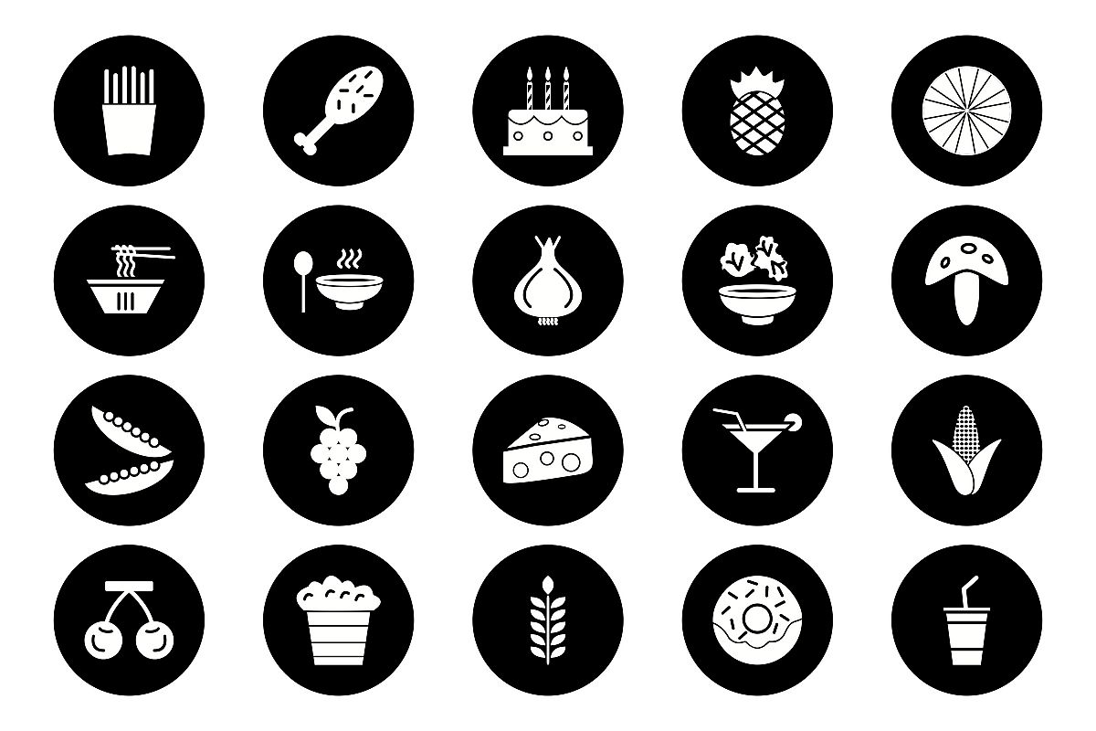 Set Of Food Icons example image 1