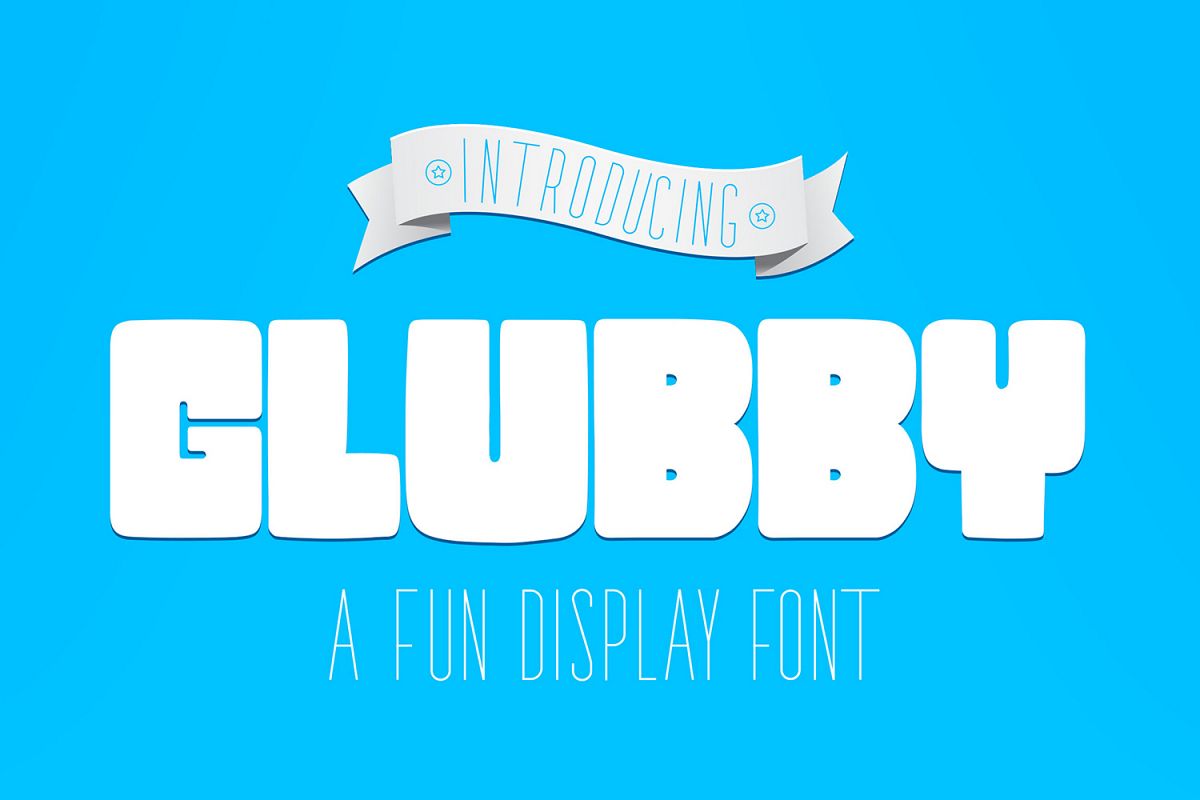 Free Glubby Fun Display Script Fonts