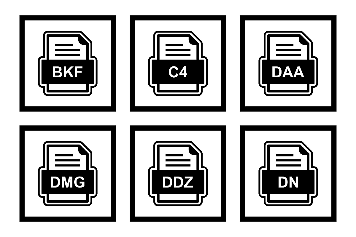 Set Of File Formats Icons example image 1
