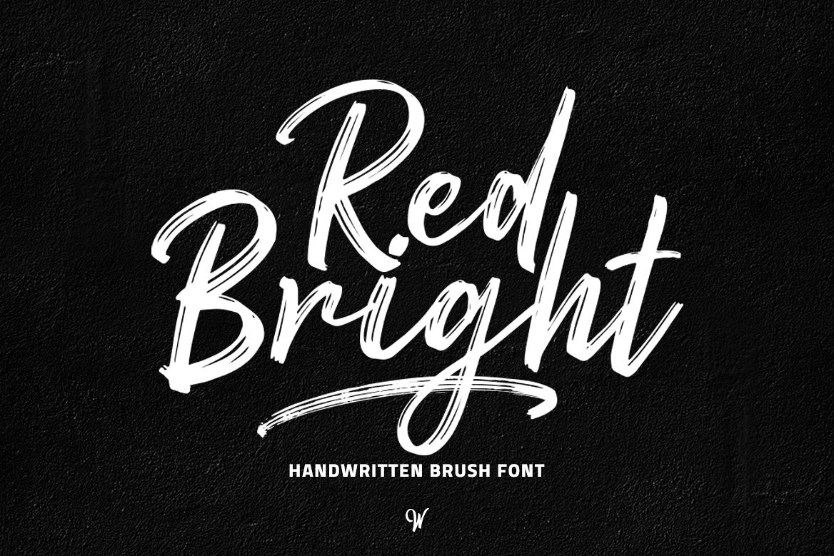 Red Bright - Brush Font example image 1